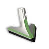 Aileron triangulaire carbure adaptable pour déchaumeur Kuhn réf H2243170