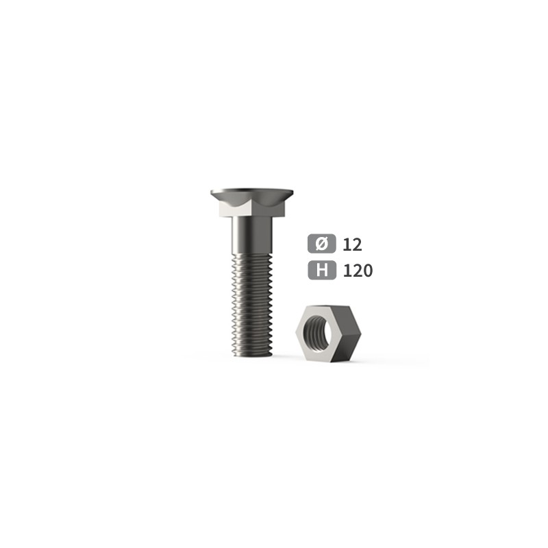 Boulon tête fraisée collet carré Pour SCHO357 Tfcc réf 311359