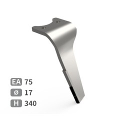 Dent de herse rotative droite adaptable pour herse Amazone réf 6807400
