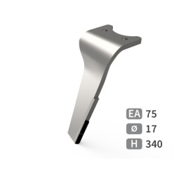 Dent de herse rotative gauche adaptable pour herse Amazone réf 6808400