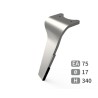 Dent de herse rotative gauche adaptable pour herse Amazone réf 6808400