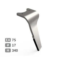 Dent de herse rotative droite adaptable pour herse Amazone réf 6807400