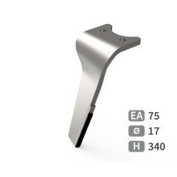 Dent de herse rotative gauche adaptable pour herse Amazone réf 6808400