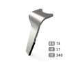 Dent de herse rotative gauche adaptable pour herse Amazone réf 6808400