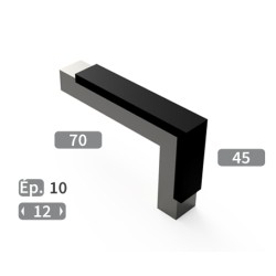 Cornière carbure 70 x 45 pour cultivateur rotatif toutes marques
