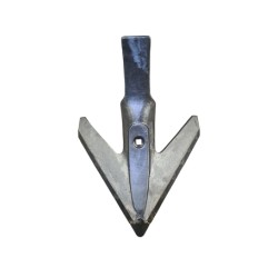 Aileron scalpeur carbure adaptable pour déchaumeur Lemken réf 33710042