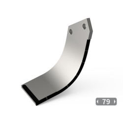 Lame carbure gauche adaptable pour cultivateur Howard réf 73000009949V