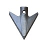 Aileron triangulaire carbure adaptable pour bineuse Phenix réf PU37Z