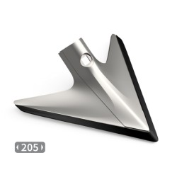 Aileron triangulaire carbure adaptable pour bineuse Phenix réf PU37Z