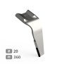 Dent de herse rotative droite adaptable pour herse Kuhn réf 52620400