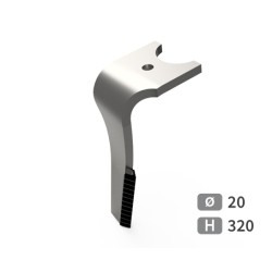 Dent de herse rotative gauche adaptable pour herse Kuhn réf K2500090