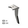 Dent de herse rotative droite adaptable pour herse Amazone réf 967495