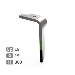 Dent de herse rotative droite adaptable pour herse Amazone réf 954426