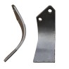 Lame carbure gauche adaptable pour cultivateur Howard réf 107420V