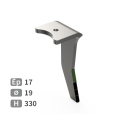 Dent de herse rotative droite adaptable pour herse Amazone réf 6574300