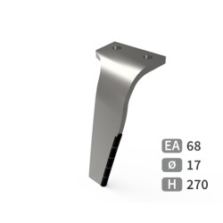 Dent de herse rotative gauche adaptable pour herse Kuhn réf 52549510