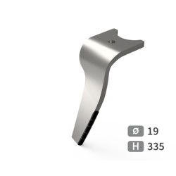 Dent de herse rotative gauche adaptable pour herse Amazone réf 962338