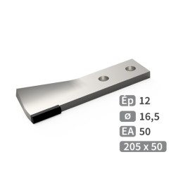 Couteaux gauche pour épandeur Brochard avec plaquette réf 1020575G