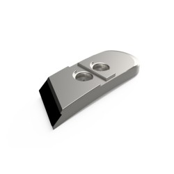 Pointe carbure droite adaptable pour charrue Pöttinger réf 6753090F