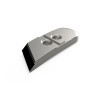 Pointe carbure droite adaptable pour charrue Pöttinger réf 6753090F