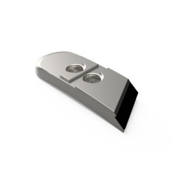 Pointe carbure gauche adaptable pour charrue Pöttinger réf 6763090F