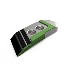 Pointe carbure droite adaptable pour charrue Pöttinger réf 6753090F