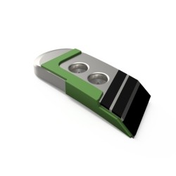 Pointe carbure gauche adaptable pour charrue Pöttinger réf 6763090F