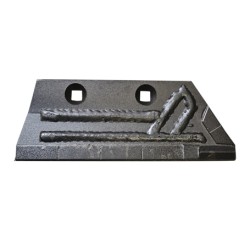 Soc carbure droite adaptable pour charrue Pöttinger réf 921.02.148.0
