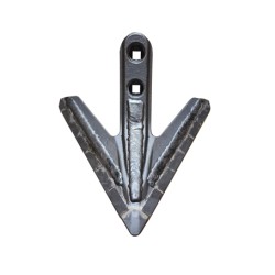 Aileron triangulaire avec renfort acier plaquettes carbure pour déchaumeur Razol réf 852706