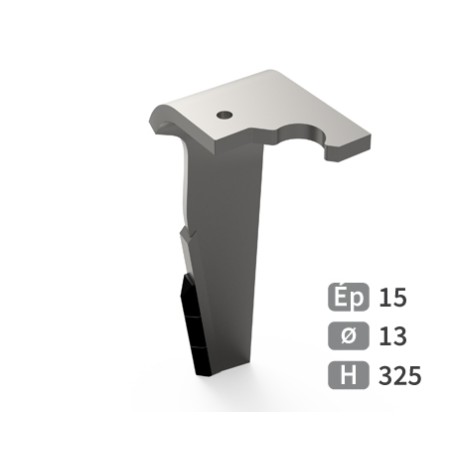 Dent de herse rotative gauche adaptable pour herse Maschio Gaspardo réf M26400221R