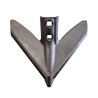 Aileron scalpeur carbure adaptable pour déchaumeur Bednar réf KM060550