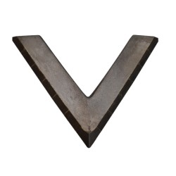 Mise triangulaire pour aileron de bineuse adaptable Kverneland réf A164222300