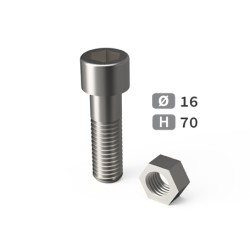 Boulon tête cylindrique hexagonale 6 pans creuse Tchc