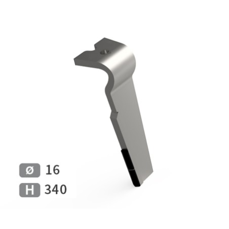 Dent de herse rotative droite adaptable pour herse Agram réf 53101700