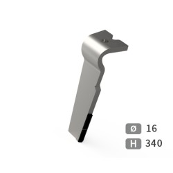 Dent de herse rotative gauche adaptable pour herse Agram réf 53101700