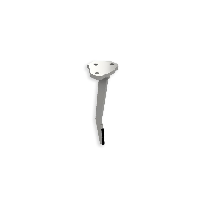 Dent de herse rotative gauche adaptable pour herse Amazone réf 6303100