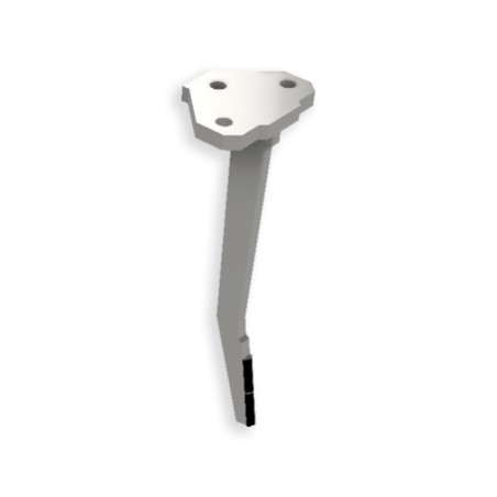 Dent de herse rotative gauche adaptable pour herse Amazone réf 6303100