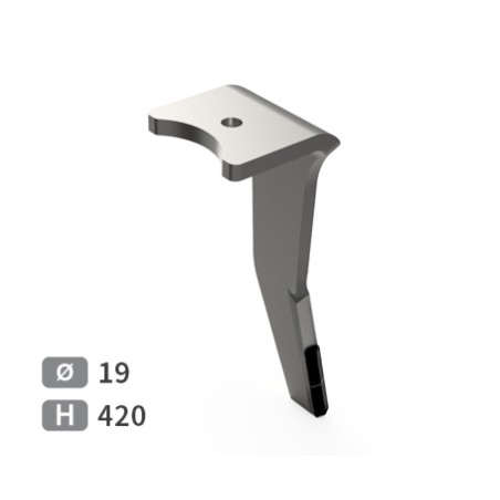 Dent de herse rotative droite adaptable pour herse Amazone réf 952774