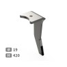 Dent de herse rotative droite adaptable pour herse Amazone réf 952774