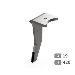 Dent de herse rotative gauche adaptable pour herse Amazone réf 952775