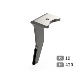 Dent de herse rotative gauche adaptable pour herse Amazone réf 952775