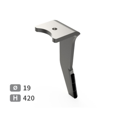 Dent de herse rotative droite adaptable pour herse Amazone réf 952774