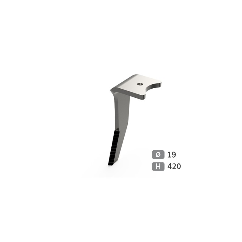 Dent de herse rotative gauche adaptable pour herse Amazone réf 952775