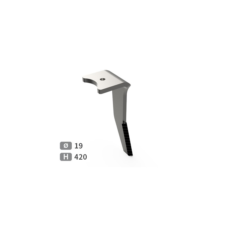 Dent de herse rotative droite adaptable pour herse Amazone réf 952774