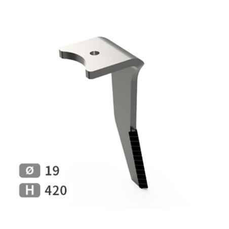 Dent de herse rotative droite adaptable pour herse Amazone réf 952774