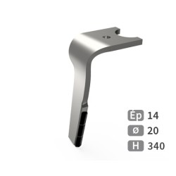 Dent de herse rotative gauche adaptable pour herse Kuhn réf K2502060