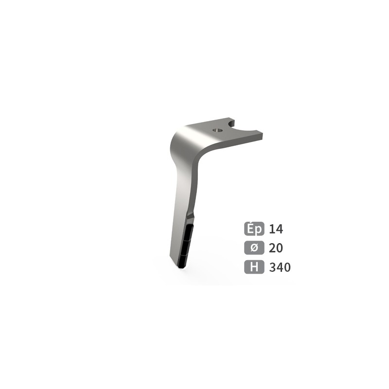 Dent de herse rotative gauche adaptable pour herse Kuhn réf K2502060
