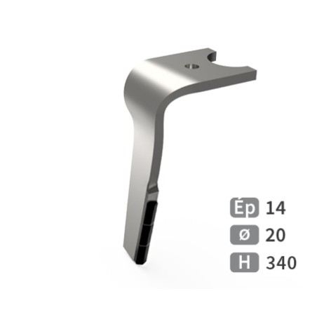 Dent de herse rotative gauche adaptable pour herse Kuhn réf K2502060