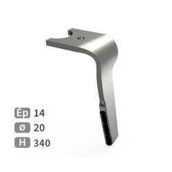 Dent de herse rotative droite adaptable pour herse Kuhn réf K2502070