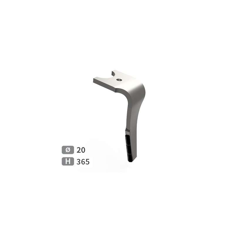 Dent de herse rotative droite adaptable pour herse Kuhn réf K2502050